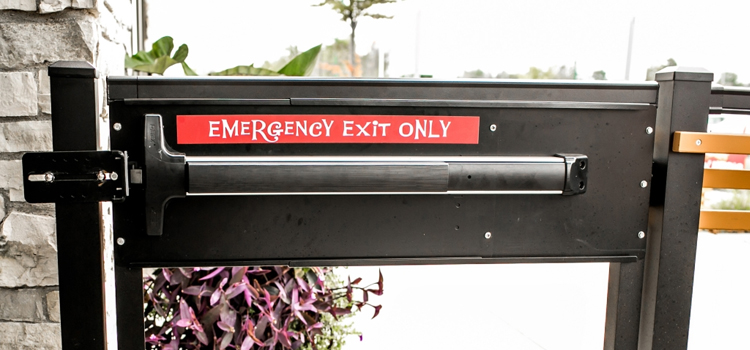 emergency push bar installation in Willows